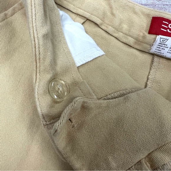 Vintage Esprit Yellow High Waisted Stretchy Shorts Size 3/4 - Picture 7 of 10